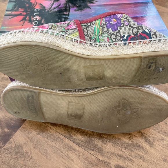 Size 42- Gucci GG Supreme Espadrilles Floral multi - Picture 6 of 7